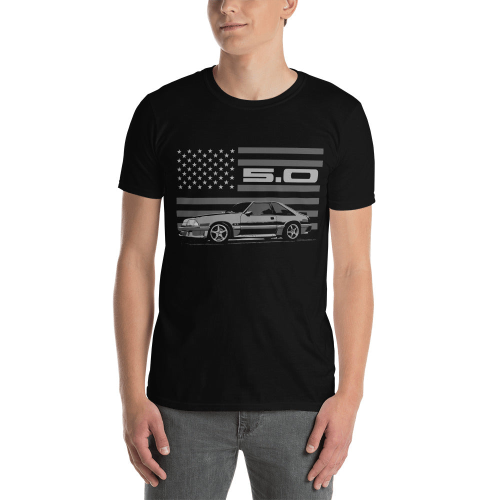 Mustang GT 5.0 Foxbody Fox Body American Icon Short-Sleeve Unisex T-Shirt