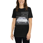 Silver C4 Corvette Owner Gift Vette Short-Sleeve Unisex T-Shirt