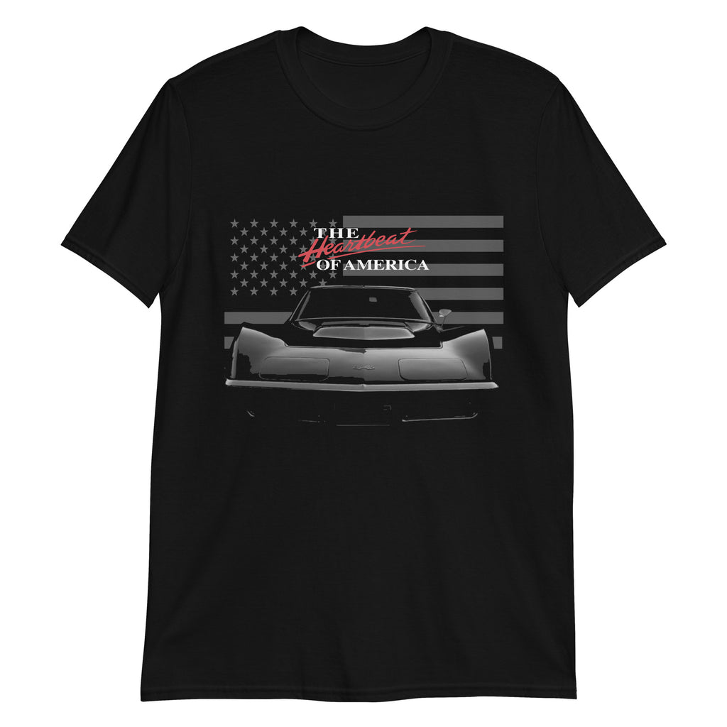 Heartbeat of America Chevy C3 Corvette Owner Gift Short-Sleeve Unisex T-Shirt