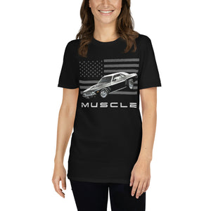 Black Challenger American Muscle Car Owner Gift Short-Sleeve Unisex T-Shirt