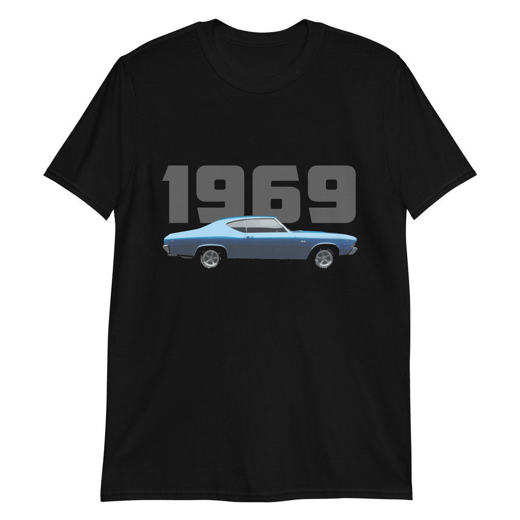 1969 Chevy 69 Chevelle American Muscle Car Owner Gift Short-Sleeve T-Shirt