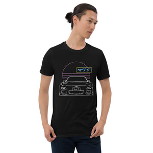 RX-7 JDM Tuner 90s Aesthetic Neon Miami Dreams Edition Street Racing T-Shirt