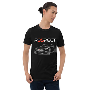 R35 GTR GT-R Skyline Respect JDM Tuner Drift Racing Gift Short-Sleeve T-Shirt
