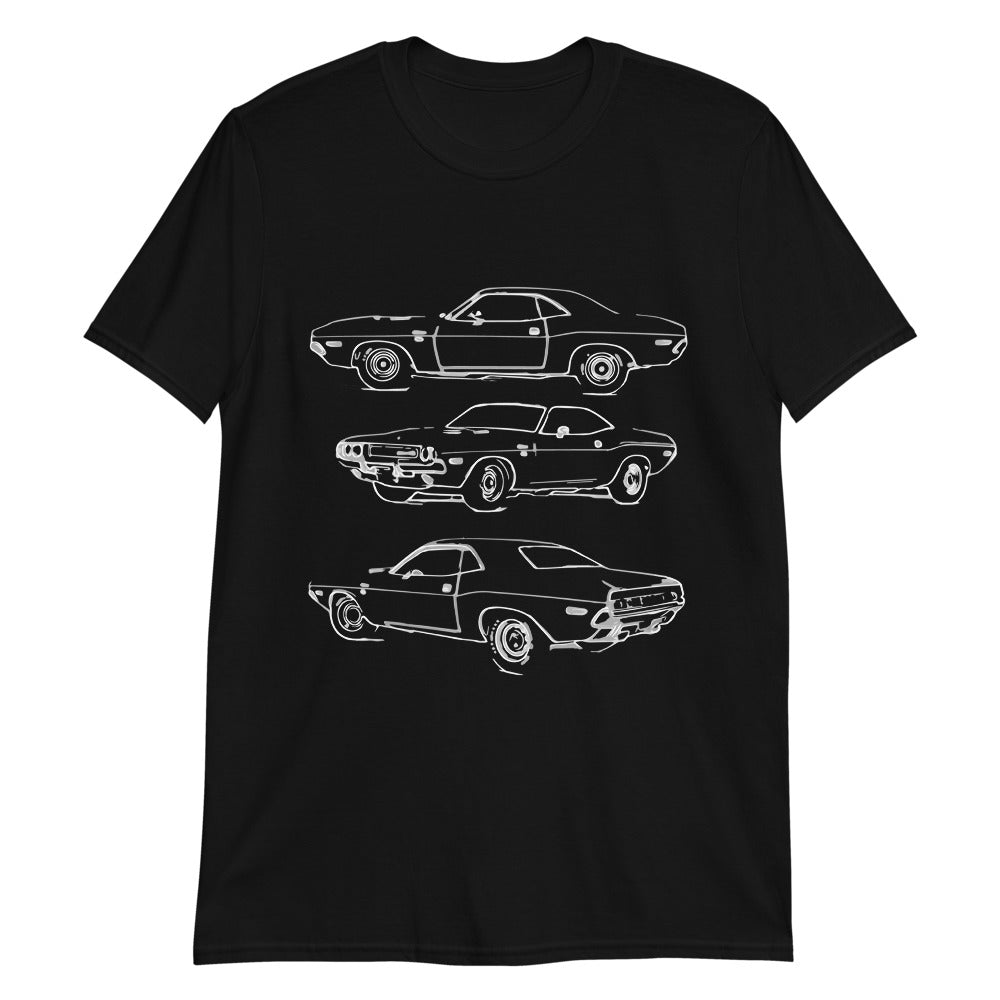1970 Challenger Muscle Car Owner Gift Collector Cars Short-Sleeve Unisex T-Shirt