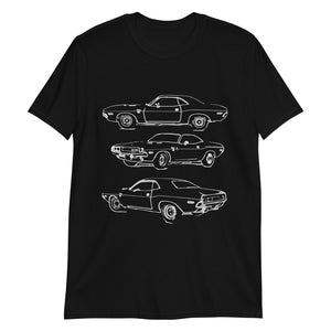 1970 Challenger Muscle Car Owner Gift Collector Cars Short-Sleeve Unisex T-Shirt