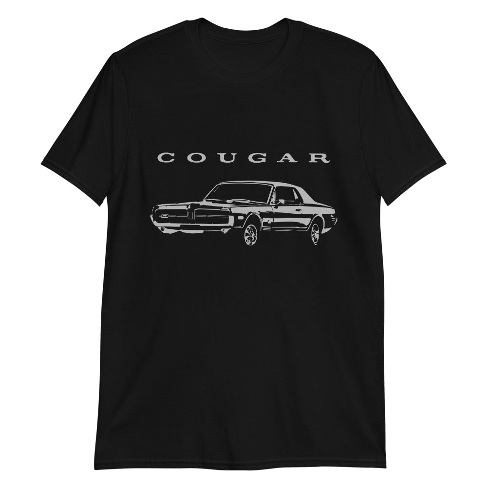1968 Cougar XR-7 GT-E Muscle Car Collector Short-Sleeve Unisex T-Shirt