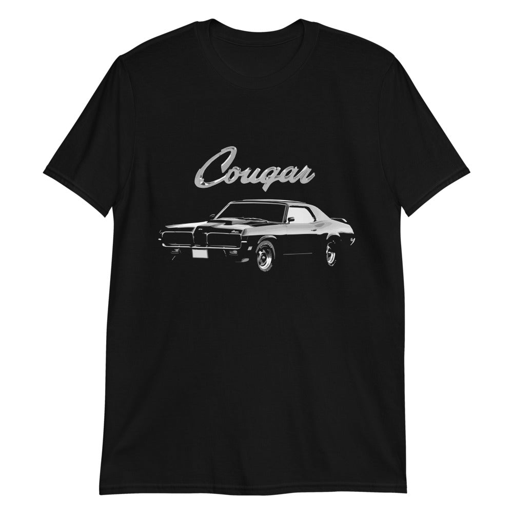 1970 Cougar Eliminator 428 Super Cobra Jet Rare Muscle Car Short-Sleeve T-Shirt