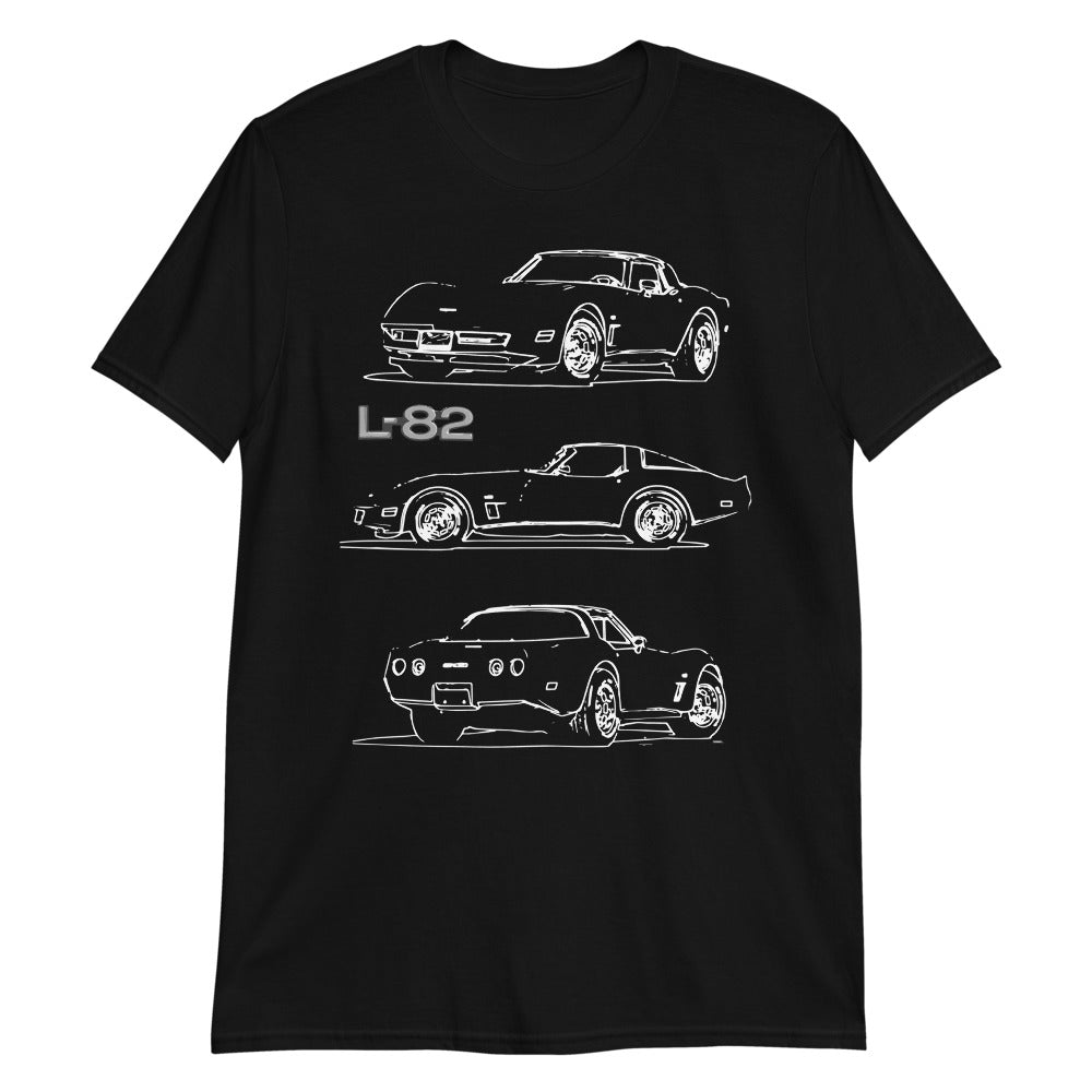 1980 Corvette Coupe L82 C3 Muscle Car Chevy Classic Cars Short-Sleeve T-Shirt