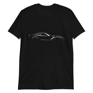 Corvette C7 Outline 7th Generation Vette Owner Gift Short-Sleeve Unisex T-Shirt