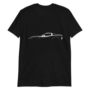 Corvette C6 Outline 6th Gen Vette Owner Gift Short-Sleeve Unisex T-Shirt