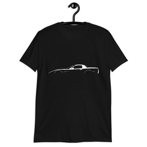 Corvette C5 Outline 5th Gen Vette Owner Gift Short-Sleeve Unisex T-Shirt