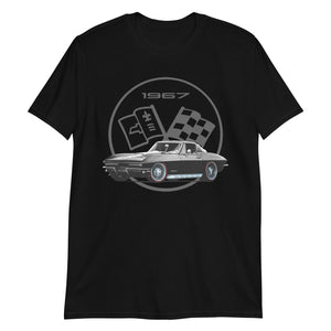 1967 Black Corvette C2 Antique Collector Car Vette Owner Gift T-Shirt