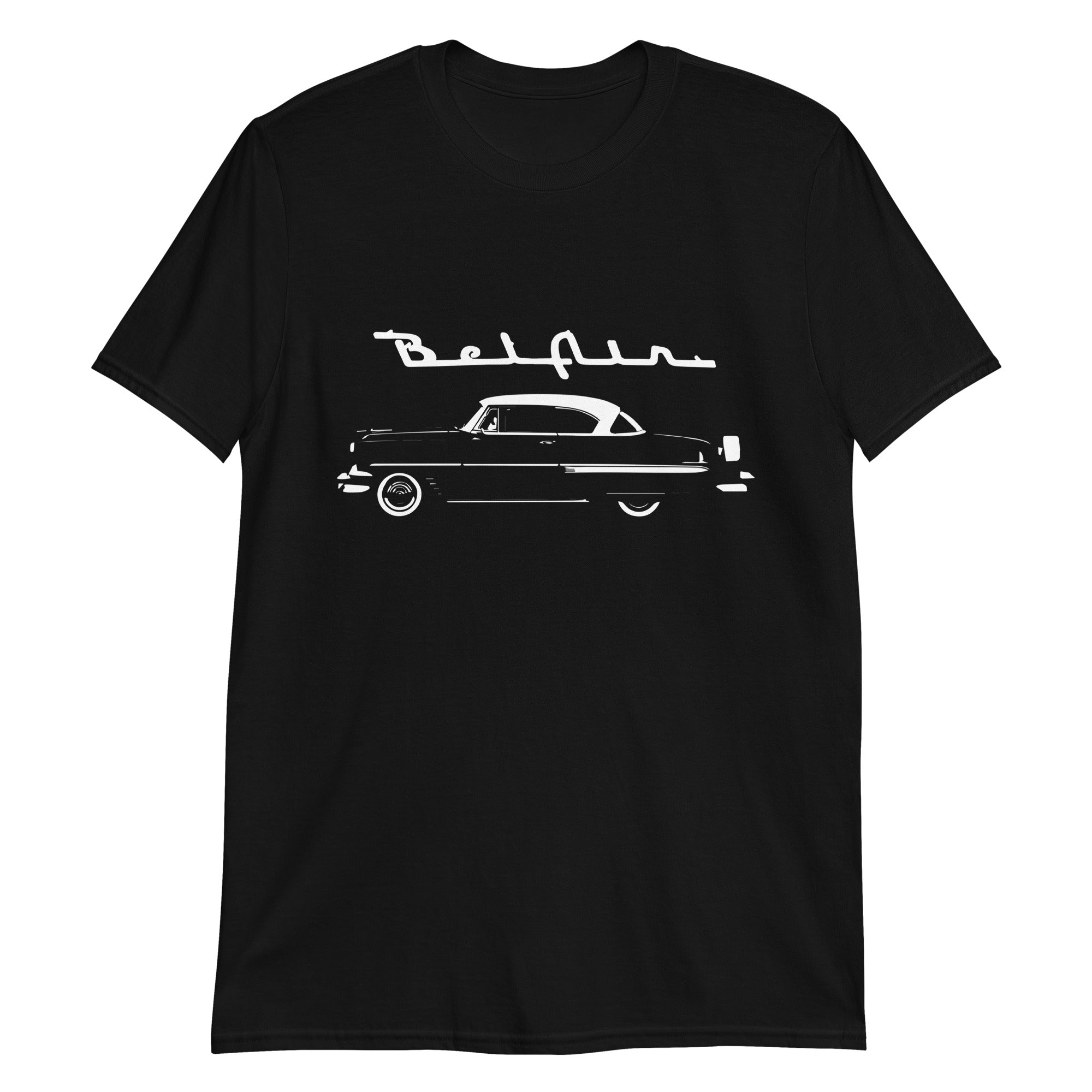 1954 Chevy Bel Air 54 Belair Silhouette Emblem Antique Car Short-Sleeve T-Shirt