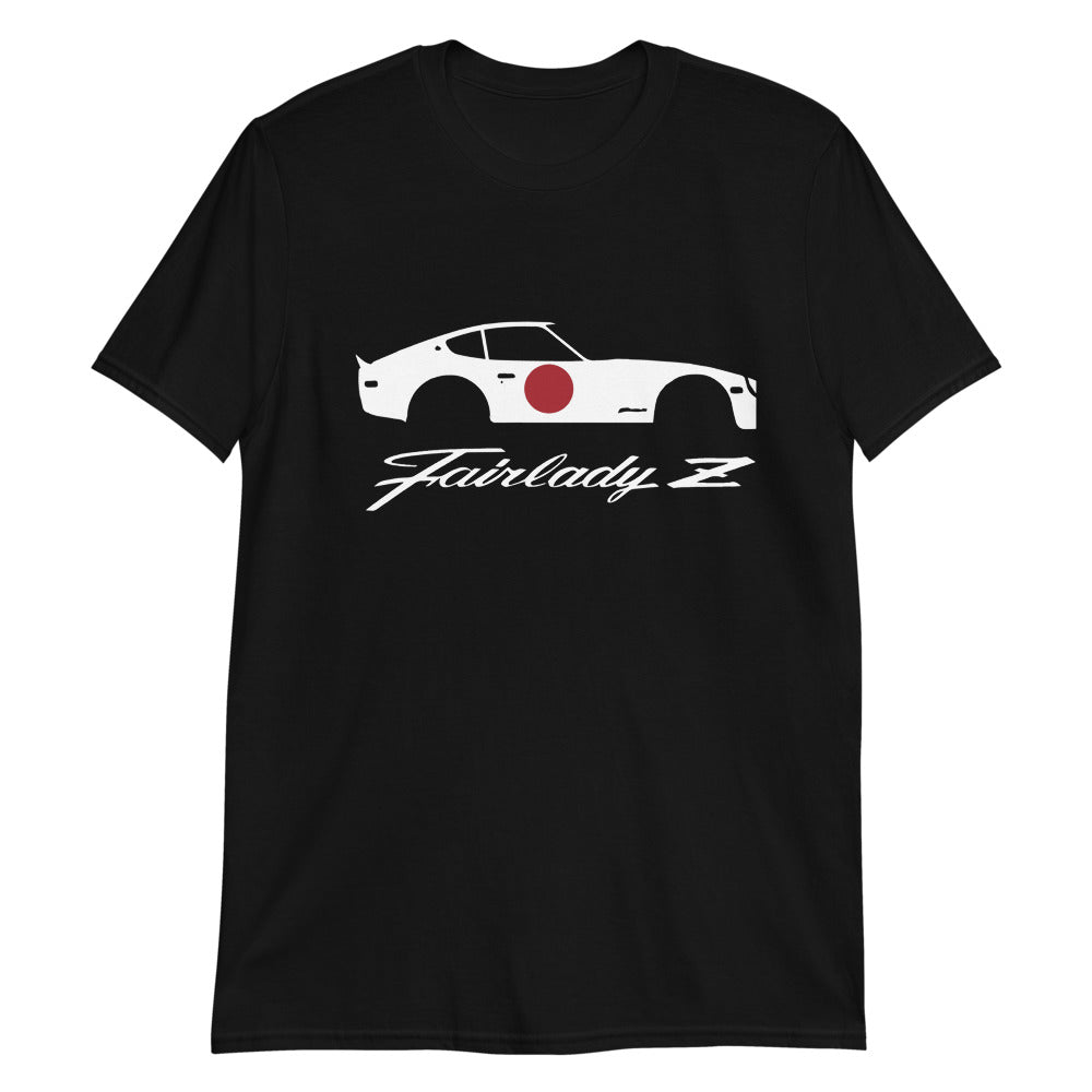 Datsun 280z Fairlady Z Script Japanese JDM Custom Design Short-Sleeve Unisex T-Shirt