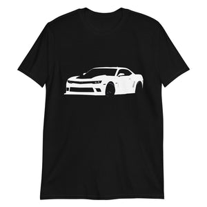 2015 White Camaro Driver Car Club Short-Sleeve Unisex T-Shirt