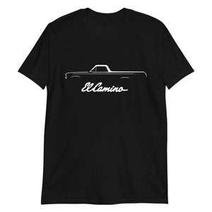 1965 Chevy El Camino Silhouette 2nd Generation Classic Car Truck Short-Sleeve Unisex T-Shirt