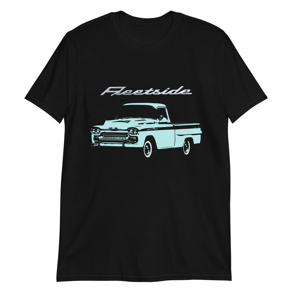 1958 Chevy Apache Fleetside Antique Pickup Truck Custom Short-Sleeve T-Shirt