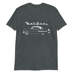 1954 Chevy Bel Air 54 Belair Silhouette Emblem Antique Car Short-Sleeve T-Shirt