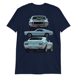 1969 Mustang Mach 1 Fastback Classic Cars Short-Sleeve T-Shirt