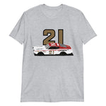 Cale Yarborough #21 - 1968 Mercury Cyclone Race Car Short-Sleeve T-Shirt
