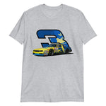 Dale Earnhardt Yellow Wrangler Car #3 Short-Sleeve T-Shirt