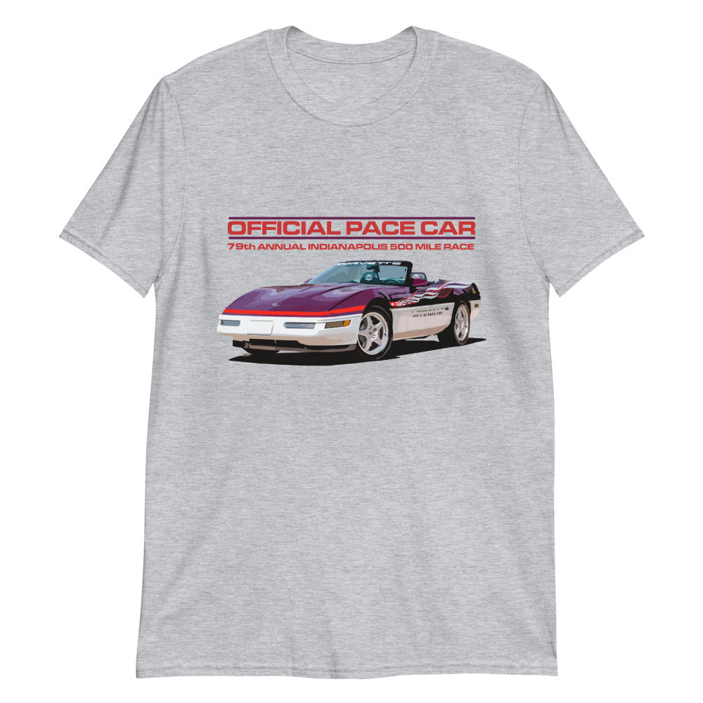 1995 Corvette Convertible Indianapolis 500 Pace Car Short-Sleeve T-Shirt