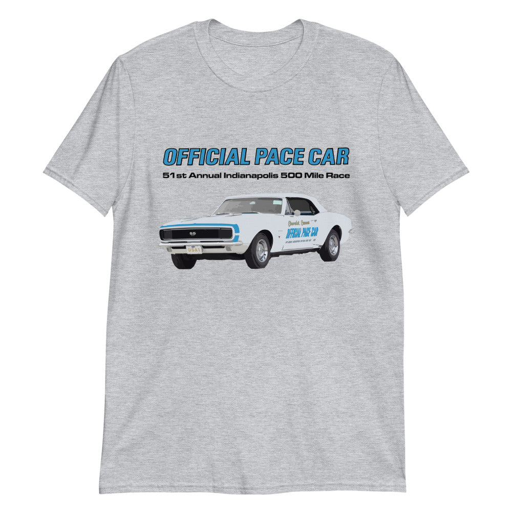 1967 Camaro SS Official Pace Car Indianapolis 500 Mile Race T-Shirt
