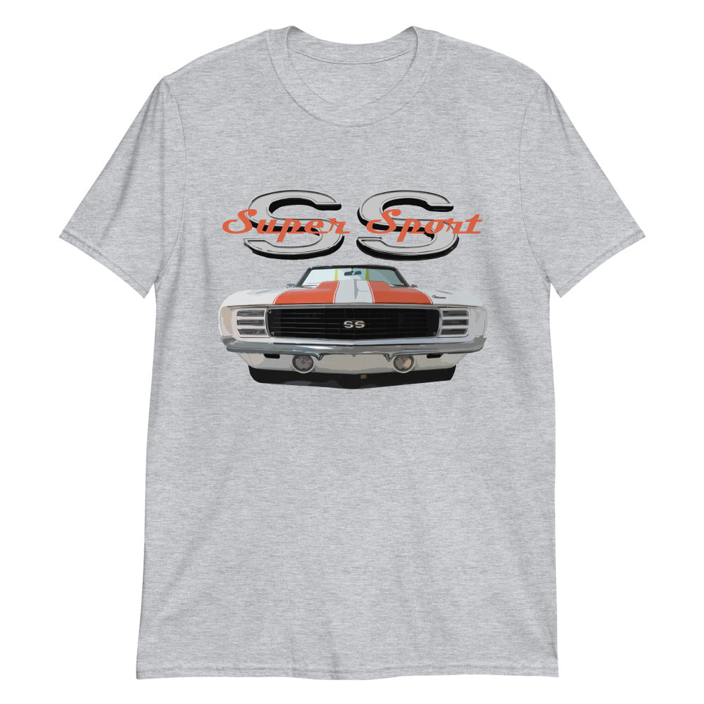 1969 Chevy Camaro SS Super Sport Classic American Muscle Car T-Shirt