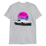 Trueno AE86 JDM Vaporwave Sun Drift Racing Tuner Car Short-Sleeve Unisex T-Shirt