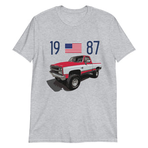 1987 Chevy K10 Silverado Square Body Pickup Truck Owner Gift T-Shirt