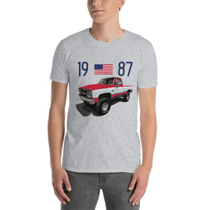 1987 Chevy K10 Silverado Square Body Pickup Truck Owner Gift T-Shirt