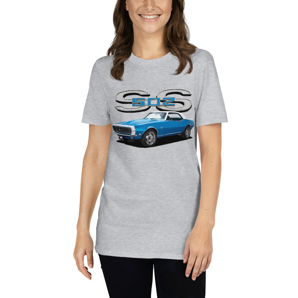 1968 Camaro SS 502 Muscle Car Owner Gift Short-Sleeve Unisex T-Shirt