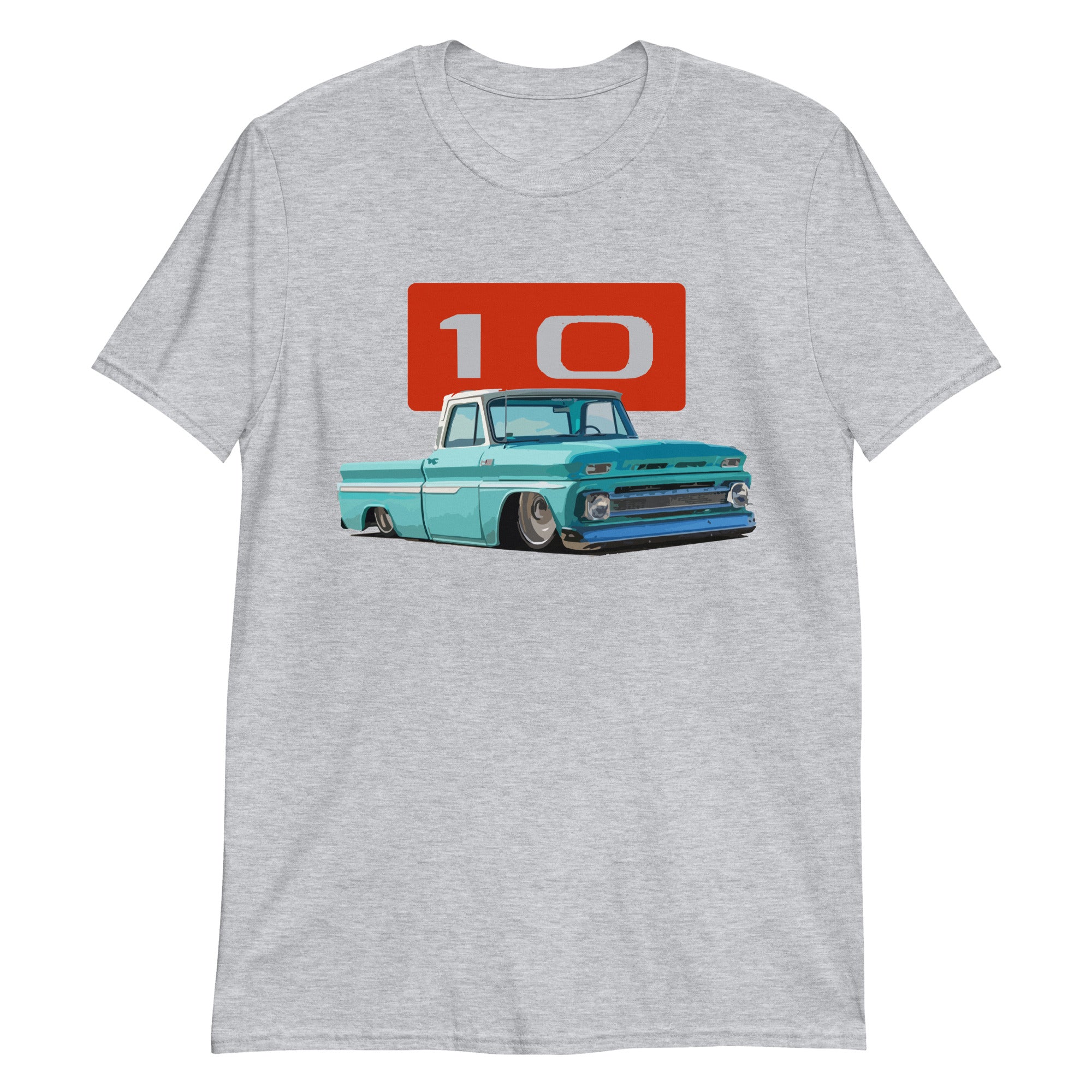 1966 Chevy C10 Slammed Antique Pickup Truck Short-Sleeve Unisex T-Shirt