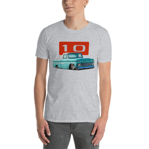 1966 Chevy C10 Slammed Antique Pickup Truck Short-Sleeve Unisex T-Shirt