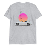 Supra Vaporwave Sun Aesthetic JDM Tuner Drift Street Racing Short-Sleeve T-Shirt
