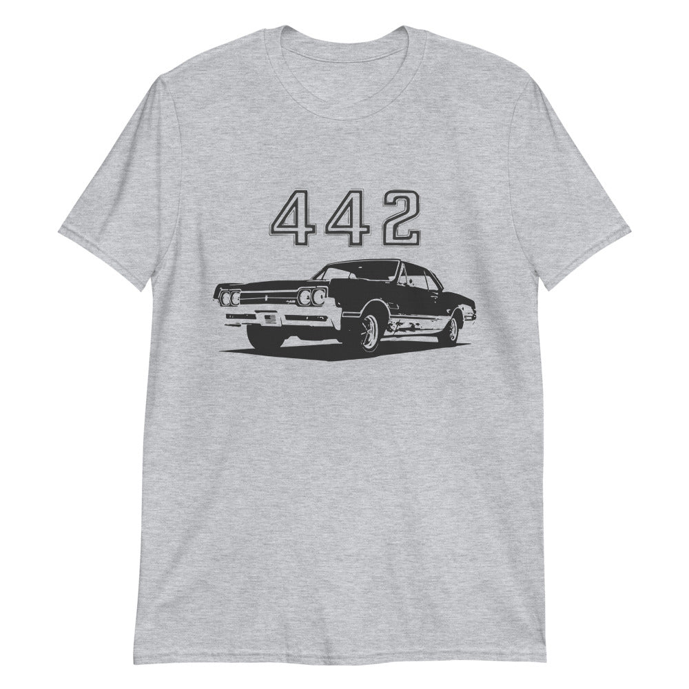 1966 Olds 442 American Classic Car Short-Sleeve Unisex T-Shirt