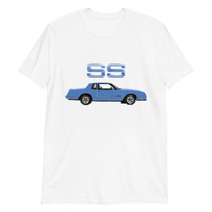 1984 Blue Chevy Monte Carlo SS Short-Sleeve T-Shirt