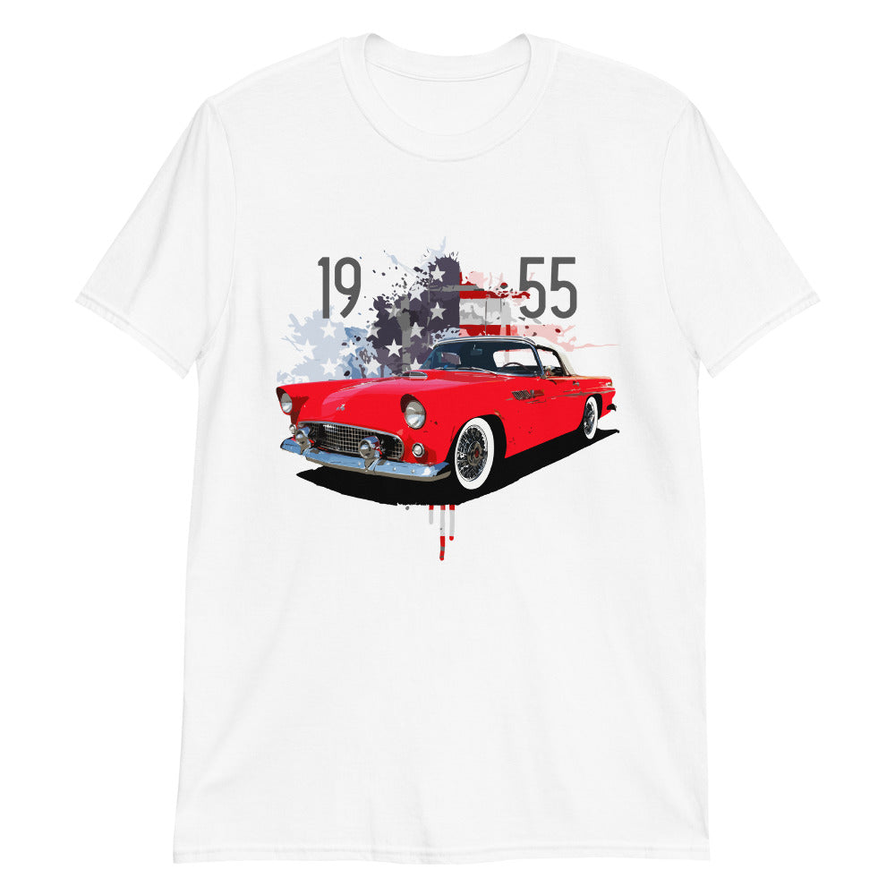 1955 Ford Thunderbird American Classic Car Short-Sleeve T-Shirt