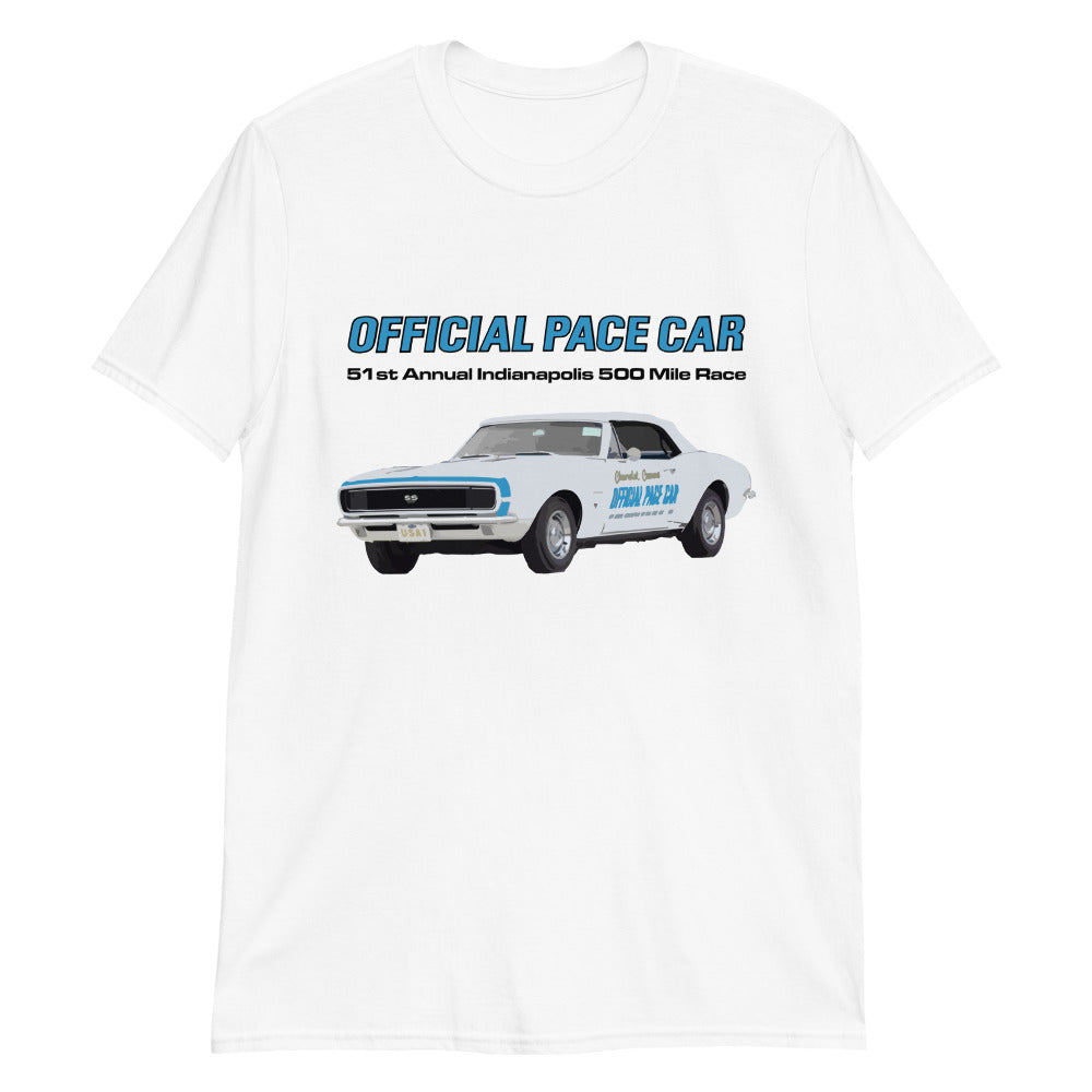 1967 Camaro SS Official Pace Car Indianapolis 500 Mile Race T-Shirt