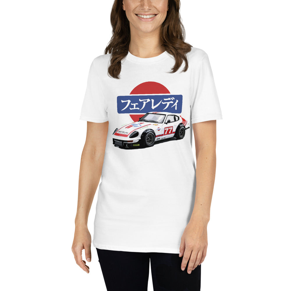 1975 Datsun 280z S30 Fairlady Z JDM Japanese Racer Short-Sleeve Unisex T-Shirt