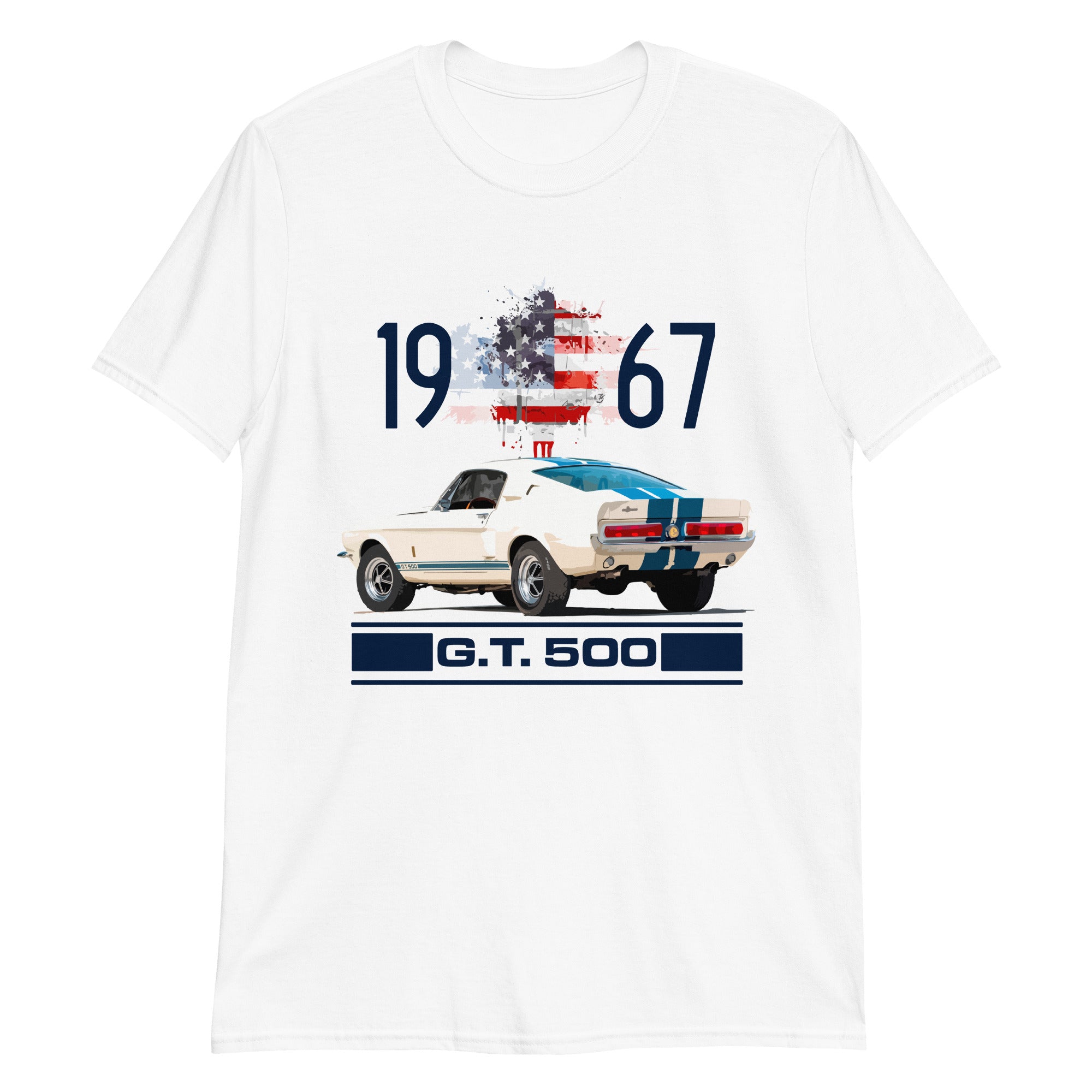 1967 Shelby GT500 Mustang Fastback Collector Car Gift Short-Sleeve T-Shirt