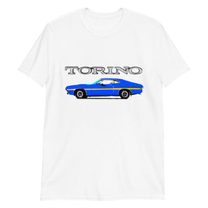 1972 Blue Ford Gran Torino Sport Muscle Car Owner Gift Short-Sleeve T-Shirt