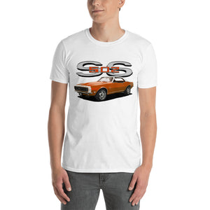 1968 Orange Camaro SS 502 Muscle Car Owner Gift Short-Sleeve Unisex T-Shirt