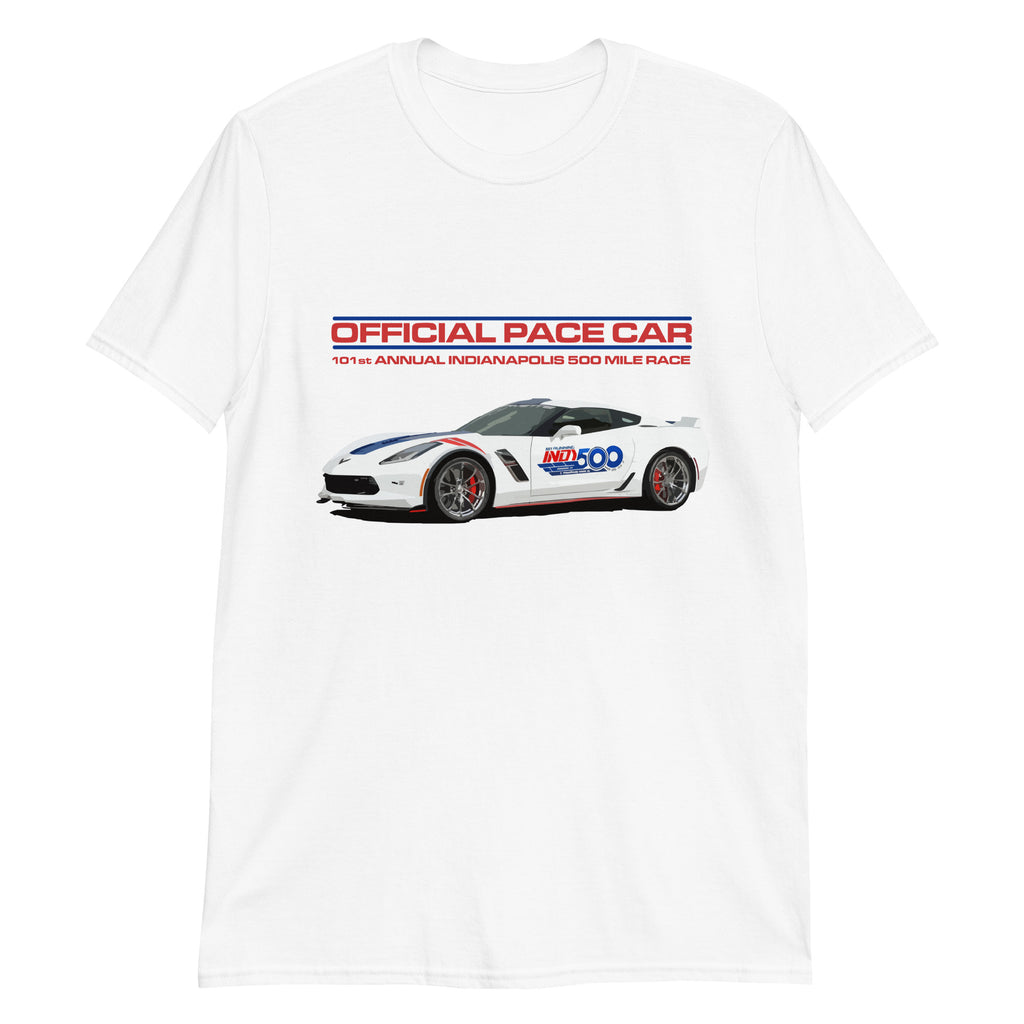 2017 Corvette C7 Pace Car Indianapolis 500 Mile Race Short-Sleeve T-Shirt