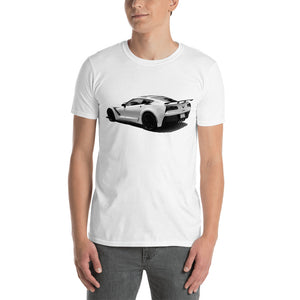 White C7 Corvette ZR1 Owner Gift Short-Sleeve Unisex T-Shirt