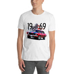 1969 Red Chevy Camaro Z28 Z/28 American Muscle Car Short-Sleeve Unisex T-Shirt
