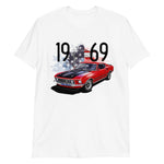 1969 Red Mustang Mach 1 American Muscle Car Owner Gift Short-Sleeve T-Shirt