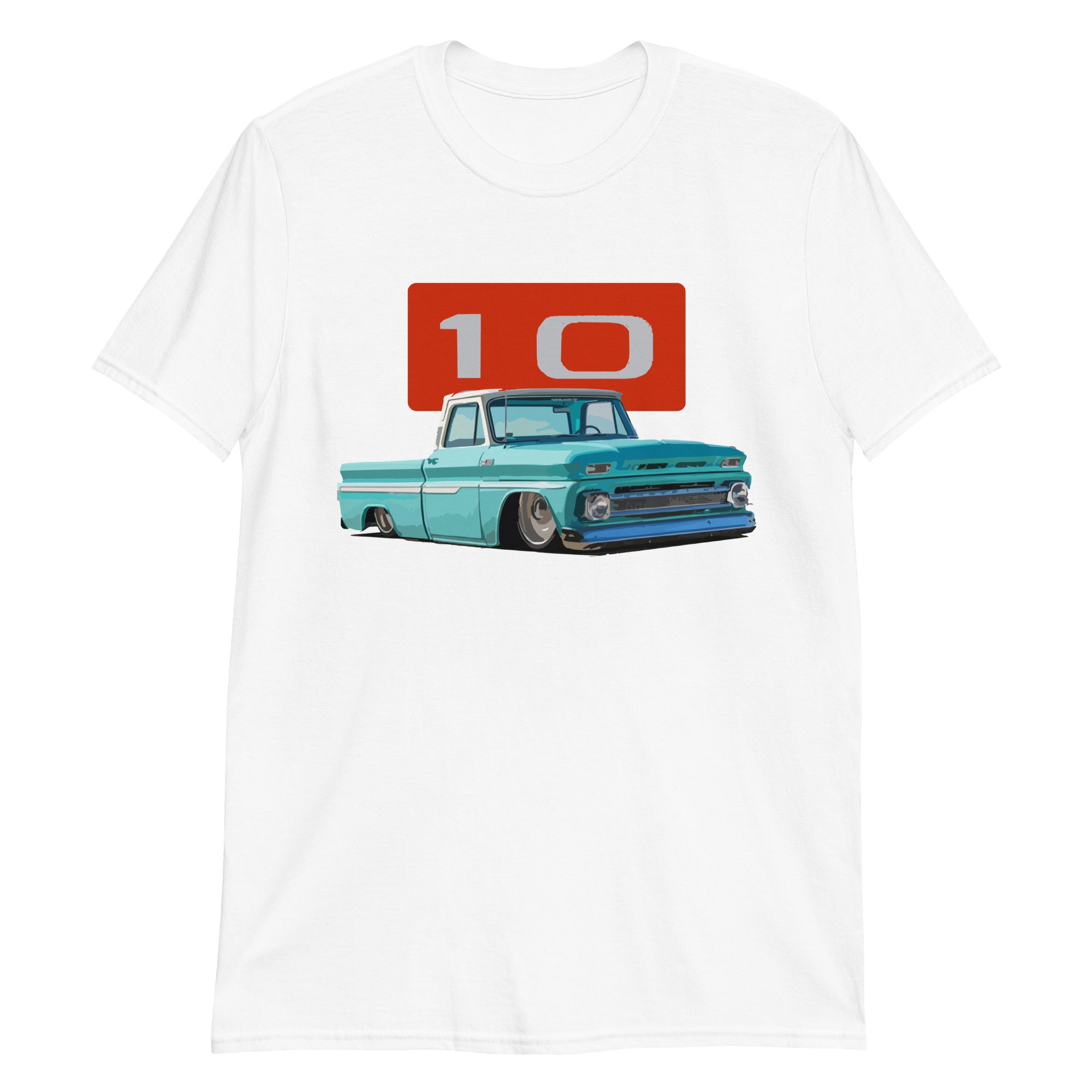 1966 Chevy C10 Slammed Antique Pickup Truck Short-Sleeve Unisex T-Shirt