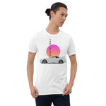 Supra Vaporwave Sun Aesthetic JDM Tuner Drift Street Racing Short-Sleeve T-Shirt