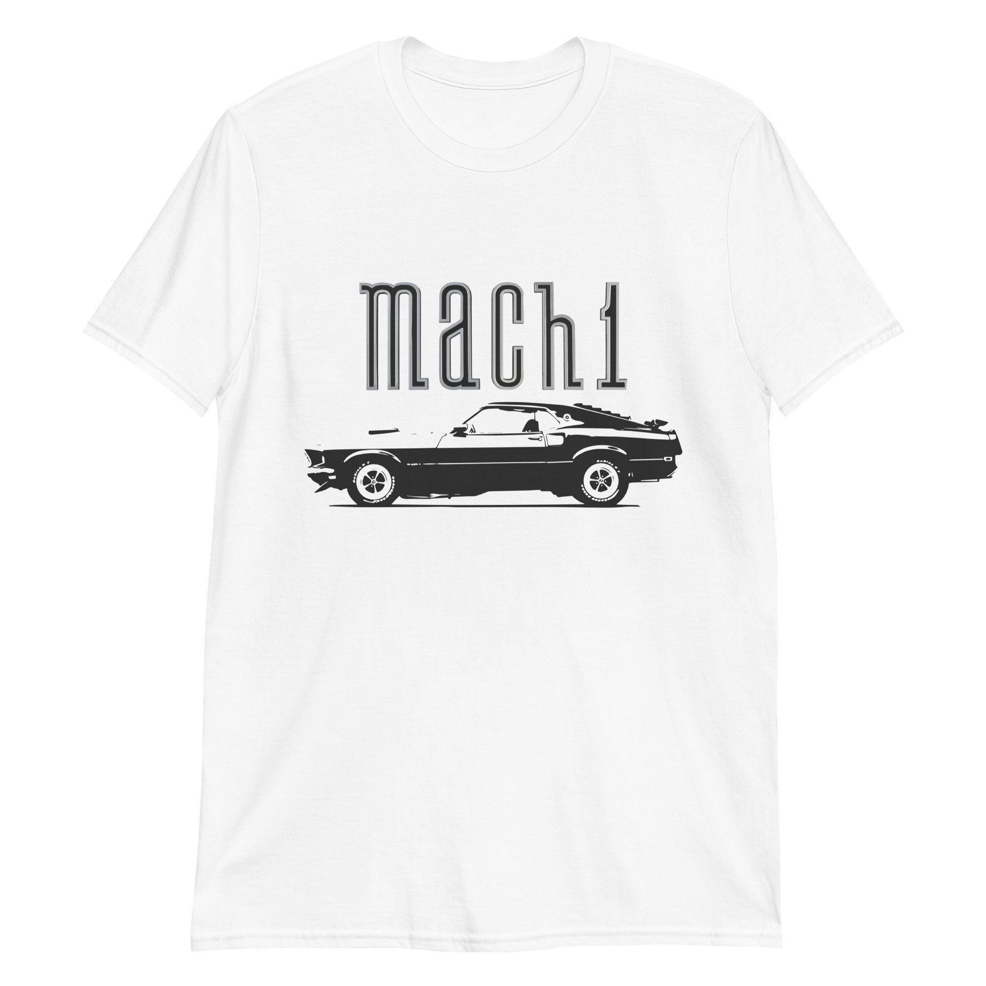 1969 Mustang Mach 1 Collector Car Art Stang Driver Gift Short-Sleeve T-Shirt